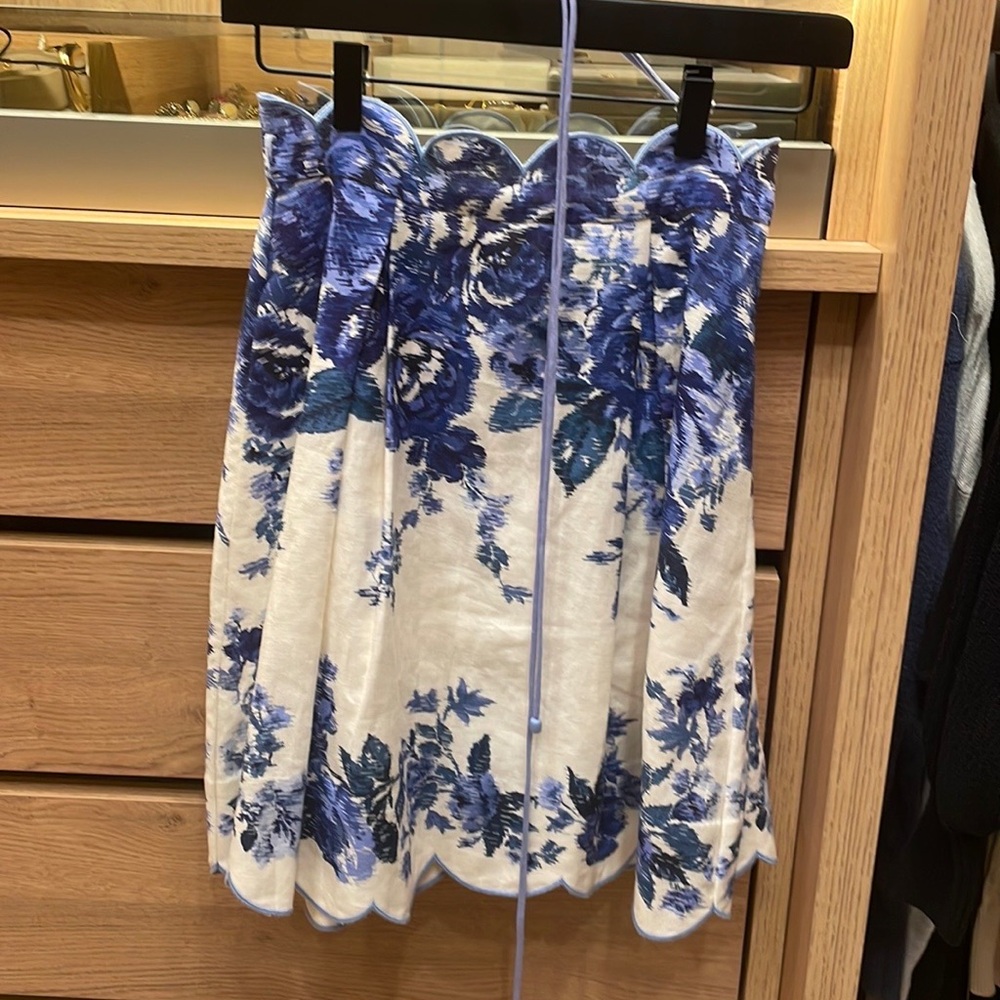 Zimmermann Aliane Linen Skirt Sz 0 (0-2)